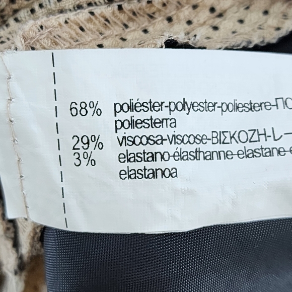 Zara Women's Swiss Dots Slim Fit Cropped Pants - 8 - Picture 6 of 6